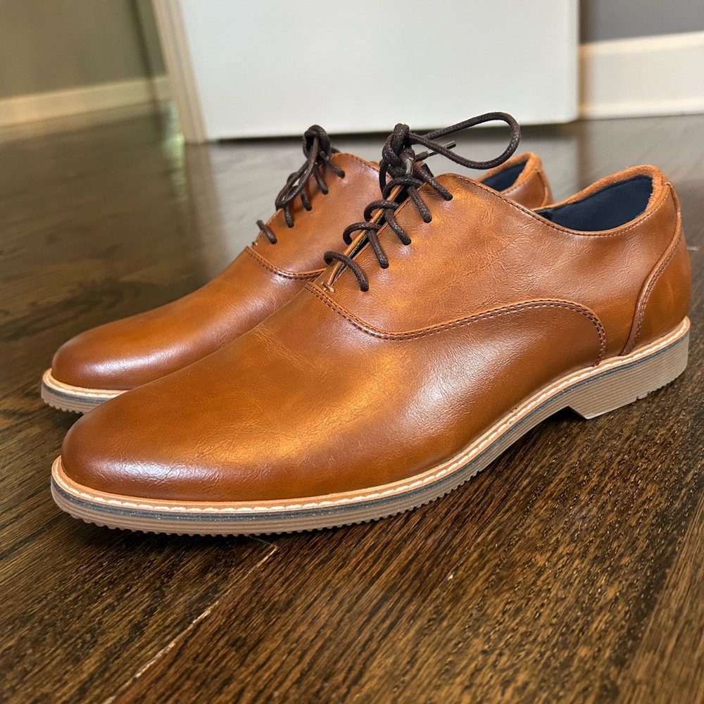 Steve Madden Men's Brown Leather Dress Shoes - Size 7.5 - Never Worn